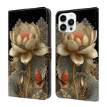 Custodia per telefono in ecopelle con effetto cristallo., For iPhone 15 Pro Max, For iPhone 15 Pro