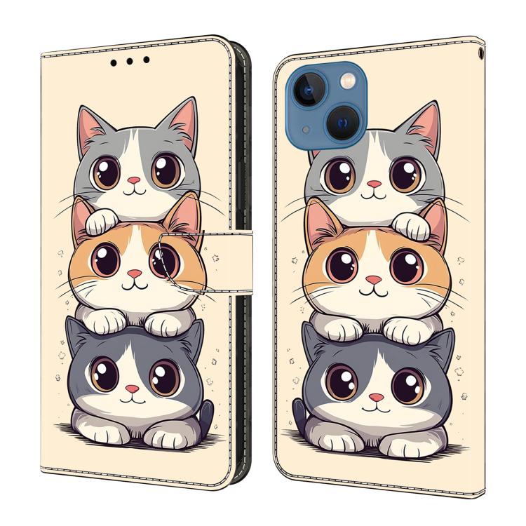 Custodia per telefono in ecopelle con effetto cristallo., For iPhone 14 / 13, For iPhone 14 Pro