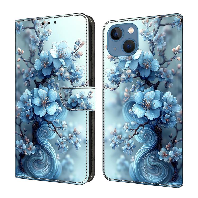 Custodia per telefono in ecopelle con effetto cristallo., For iPhone 14 / 13, For iPhone 14 Pro