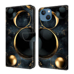 Custodia per telefono in ecopelle con effetto cristallo., For iPhone 14 / 13, For iPhone 14 Pro