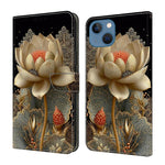Custodia per telefono in ecopelle con effetto cristallo., For iPhone 14 / 13, For iPhone 14 Pro