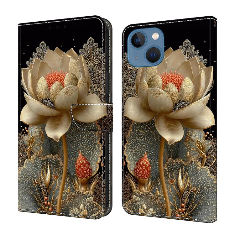 Custodia per telefono in ecopelle con effetto cristallo., For iPhone 14 / 13, For iPhone 14 Pro