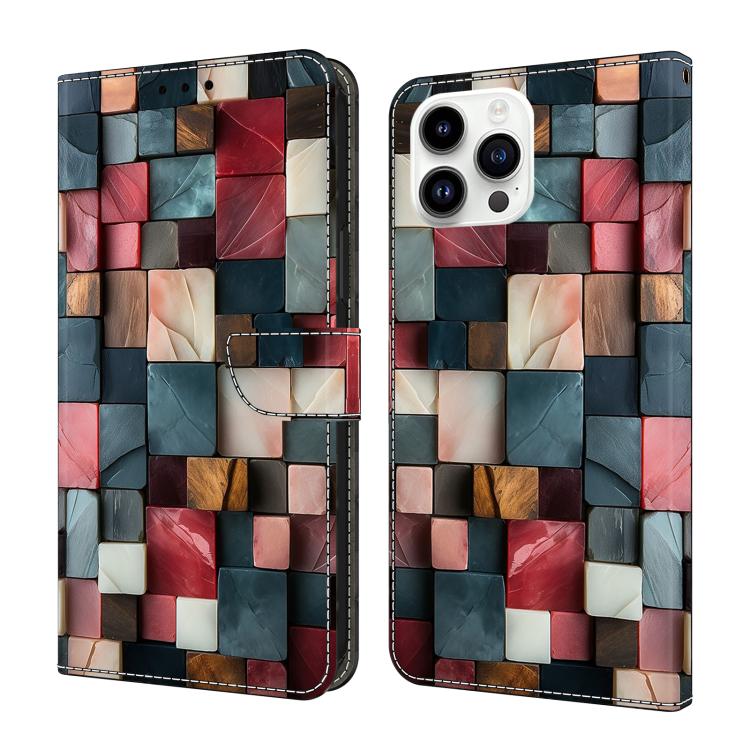 Custodia per telefono in ecopelle con effetto cristallo., For iPhone 14 / 13, For iPhone 14 Pro