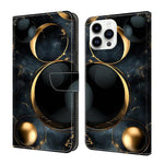 Custodia per telefono in ecopelle con effetto cristallo., For iPhone 14 / 13, For iPhone 14 Pro