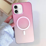Custodia magnetica per telefono in TPU con effetto sfumato satinato, For iPhone 17 Pro Max, For iPhone 17 Pro, For iPhone 17, For iPhone Air