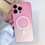 Custodia magnetica per telefono in TPU con effetto sfumato satinato, For iPhone 16 Pro Max, For iPhone 16 Pro, For iPhone 16 Plus, For iPhone 16