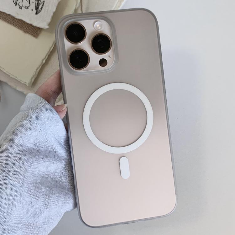 Custodia magnetica per telefono in TPU con effetto sfumato satinato, For iPhone 16 Pro Max, For iPhone 16 Pro, For iPhone 16 Plus, For iPhone 16