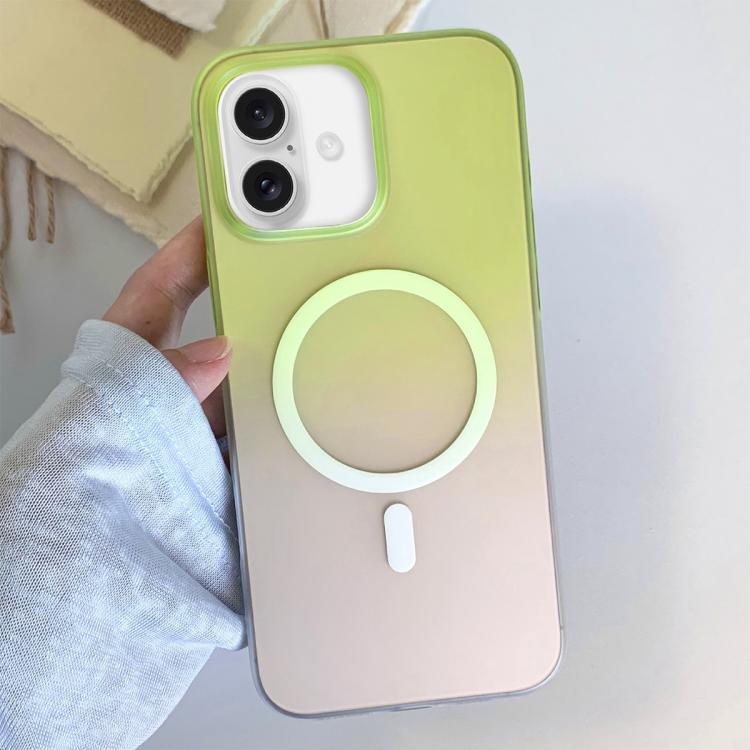 Custodia magnetica per telefono in TPU con effetto sfumato satinato, For iPhone 16 Pro Max, For iPhone 16 Pro, For iPhone 16 Plus, For iPhone 16