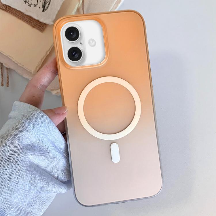 Custodia magnetica per telefono in TPU con effetto sfumato satinato, For iPhone 16 Pro Max, For iPhone 16 Pro, For iPhone 16 Plus, For iPhone 16