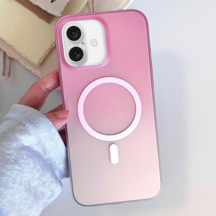 Custodia magnetica per telefono in TPU con effetto sfumato satinato, For iPhone 16 Pro Max, For iPhone 16 Pro, For iPhone 16 Plus, For iPhone 16