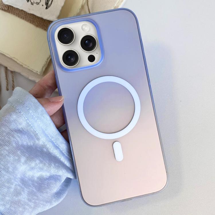 Custodia magnetica per telefono in TPU con effetto sfumato satinato, For iPhone 15 Pro Max, For iPhone 15 Pro, For iPhone 15 Plus, For iPhone 15