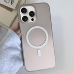 Custodia magnetica per telefono in TPU con effetto sfumato satinato, For iPhone 15 Pro Max, For iPhone 15 Pro, For iPhone 15 Plus, For iPhone 15