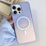 Custodia magnetica per telefono in TPU con effetto sfumato satinato, For iPhone 15 Pro Max, For iPhone 15 Pro, For iPhone 15 Plus, For iPhone 15