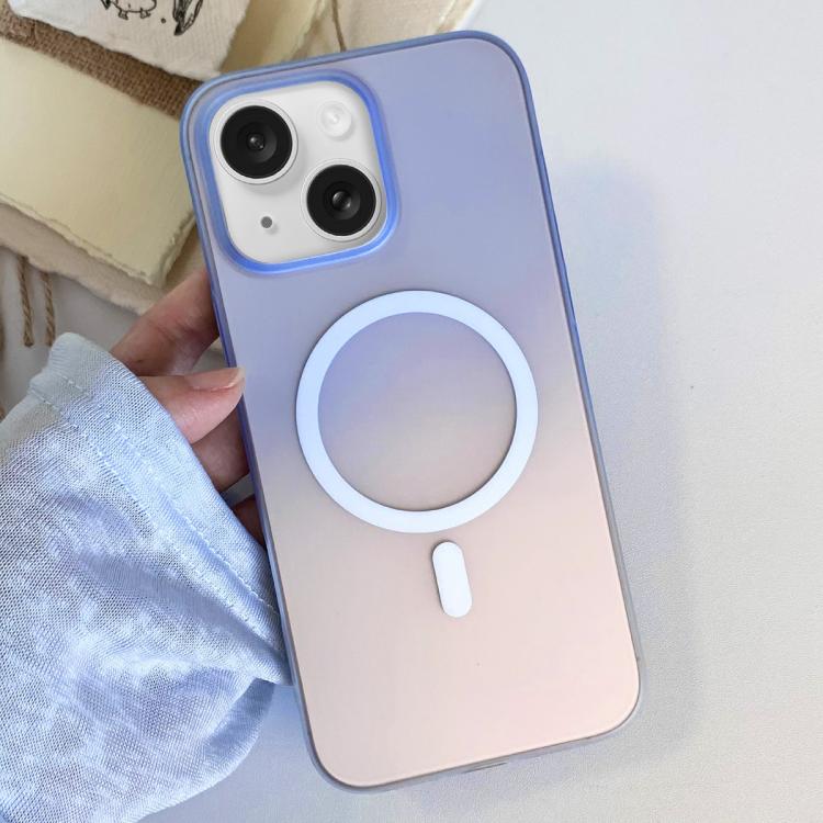 Custodia magnetica per telefono in TPU con effetto sfumato satinato, For iPhone 15 Pro Max, For iPhone 15 Pro, For iPhone 15 Plus, For iPhone 15