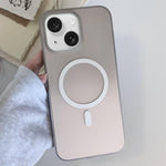 Custodia magnetica per telefono in TPU con effetto sfumato satinato, For iPhone 15 Pro Max, For iPhone 15 Pro, For iPhone 15 Plus, For iPhone 15