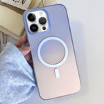 Custodia magnetica per telefono in TPU con effetto sfumato satinato, For iPhone 14 Plus, For iPhone 14, For iPhone 14 Pro, For iPhone 14 Pro Max