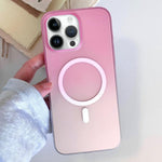 Custodia magnetica per telefono in TPU con effetto sfumato satinato, For iPhone 13 Pro Max, For iPhone 13 Pro, For iPhone 13, For iPhone 12