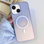 Custodia magnetica per telefono in TPU con effetto sfumato satinato, For iPhone 13 Pro Max, For iPhone 13 Pro, For iPhone 13, For iPhone 12