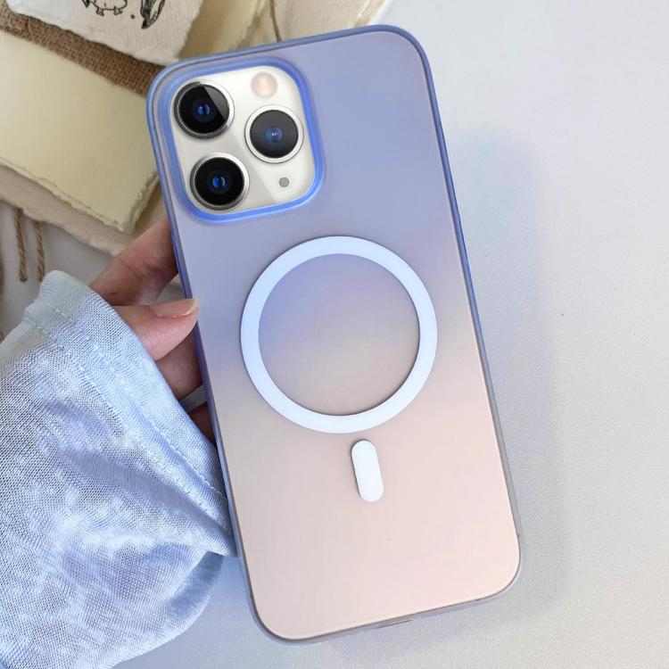 Custodia magnetica per telefono in TPU con effetto sfumato satinato, For iPhone 12 Pro Max, For iPhone 12 Pro, For iPhone 11 Pro Max, For iPhone 11