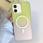 Custodia magnetica per telefono in TPU con effetto sfumato satinato, For iPhone 12 Pro Max, For iPhone 12 Pro, For iPhone 11 Pro Max, For iPhone 11