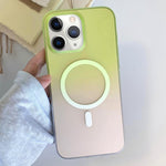 Custodia magnetica per telefono in TPU con effetto sfumato satinato, For iPhone 11 Pro
