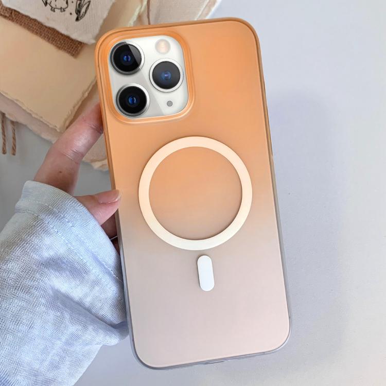 Custodia magnetica per telefono in TPU con effetto sfumato satinato, For iPhone 11 Pro