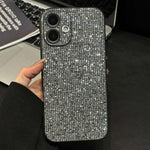 Cover per telefono a copertura totale con strass in acrilico, For iPhone 16 Pro, For iPhone 16, For iPhone 15 Pro Max, For iPhone 15 Pro