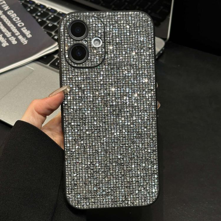 Cover per telefono a copertura totale con strass in acrilico, For iPhone 16 Pro, For iPhone 16, For iPhone 15 Pro Max, For iPhone 15 Pro