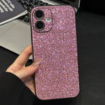 Cover per telefono a copertura totale con strass in acrilico, For iPhone 16 Pro, For iPhone 16, For iPhone 15 Pro Max, For iPhone 15 Pro