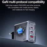Caricabatterie rapido Yesido YC101 da 65 W con tecnologia Mecha GaN e tre porte., YC101
