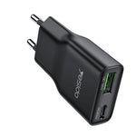 Caricabatterie rapido Yesido YC112 ultra sottile da 20 W con doppia porta PD QC., YC112
