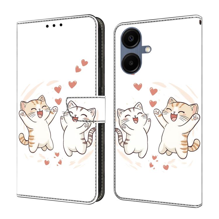 Custodia per telefono in ecopelle con effetto cristallo., For Samsung Galaxy A07 4G / 5G, For Samsung Galaxy A17 / A26 5G