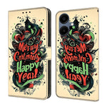 Custodia per telefono in ecopelle con effetto cristallo., For Samsung Galaxy A07 4G / 5G, For Samsung Galaxy A17 / A26 5G