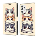 Custodia per telefono in ecopelle con effetto cristallo., For Samsung Galaxy A23 5G, For Samsung Galaxy A14 4G / 5G