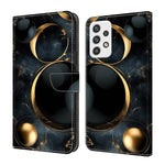 Custodia per telefono in ecopelle con effetto cristallo., For Samsung Galaxy A23 5G, For Samsung Galaxy A14 4G / 5G
