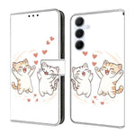 Custodia per telefono in ecopelle con effetto cristallo., For Samsung Galaxy A55 5G, For Samsung Galaxy A35 5G