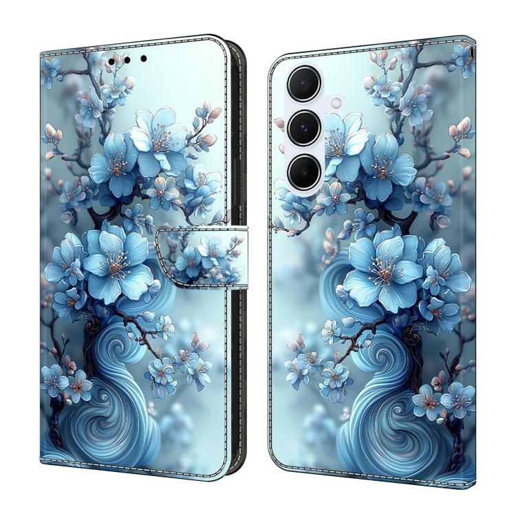 Custodia per telefono in ecopelle con effetto cristallo., For Samsung Galaxy A55 5G, For Samsung Galaxy A35 5G