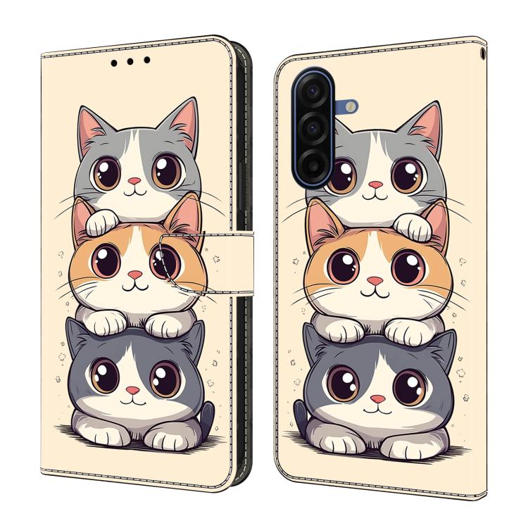 Custodia per telefono in ecopelle con effetto cristallo., For Samsung Galaxy A07 4G / 5G, For Samsung Galaxy A17 / A26 5G