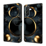 Custodia per telefono in ecopelle con effetto cristallo., For Samsung Galaxy A06 4G / 5G, For Samsung Galaxy A36 / A56 5G