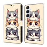 Custodia per telefono in ecopelle con effetto cristallo., For Samsung Galaxy A25 5G, For Samsung Galaxy A24 4G