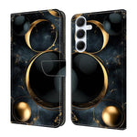 Custodia per telefono in ecopelle con effetto cristallo., For Samsung Galaxy A25 5G, For Samsung Galaxy A24 4G