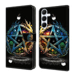 Custodia per telefono in ecopelle con effetto cristallo., For Samsung Galaxy A25 5G, For Samsung Galaxy A24 4G