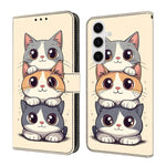 Custodia per telefono in ecopelle con effetto cristallo., For Samsung Galaxy S23 Ultra 5G, For Samsung Galaxy S23+ 5G
