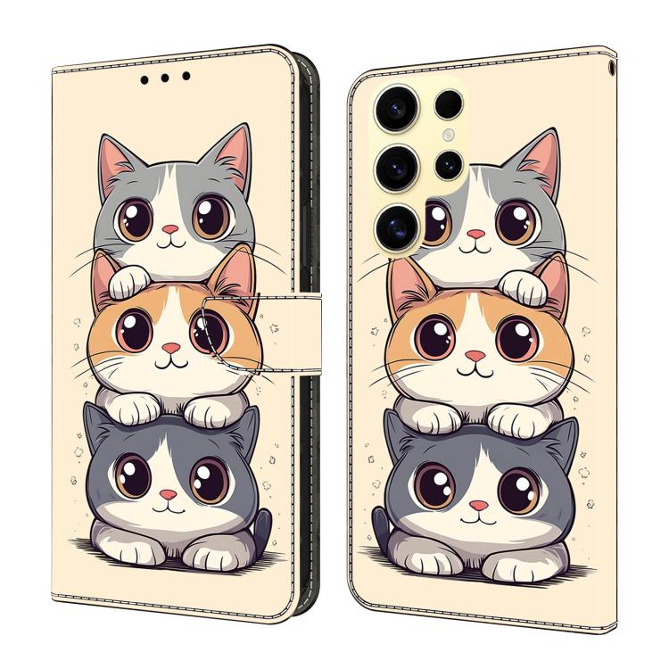 Custodia per telefono in ecopelle con effetto cristallo., For Samsung Galaxy S23 Ultra 5G, For Samsung Galaxy S23+ 5G