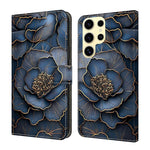 Custodia per telefono in ecopelle con effetto cristallo., For Samsung Galaxy S24 FE 5G, For Samsung Galaxy S24 Ultra 5G