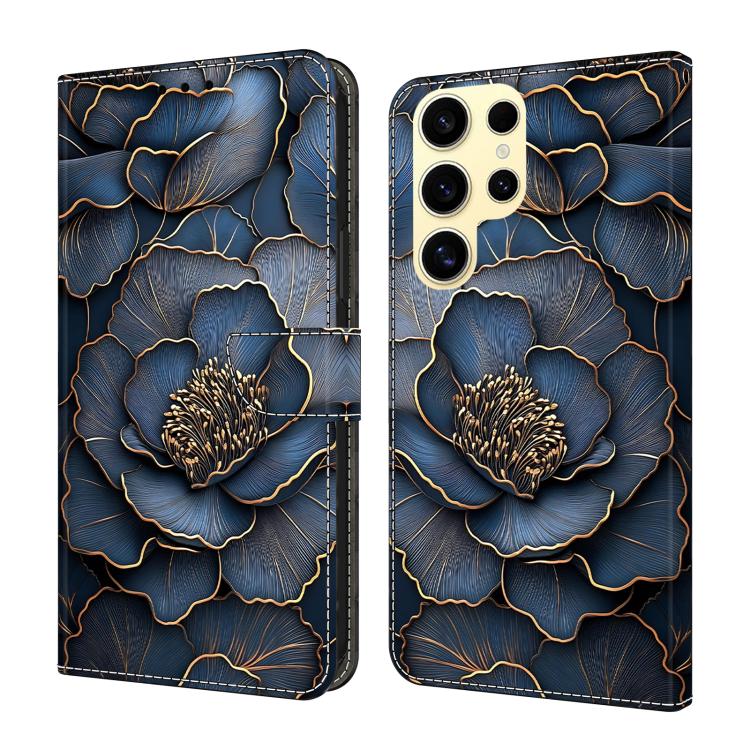 Custodia per telefono in ecopelle con effetto cristallo., For Samsung Galaxy S24+ / S25+ 5G, For Samsung Galaxy S25 Ultra 5G