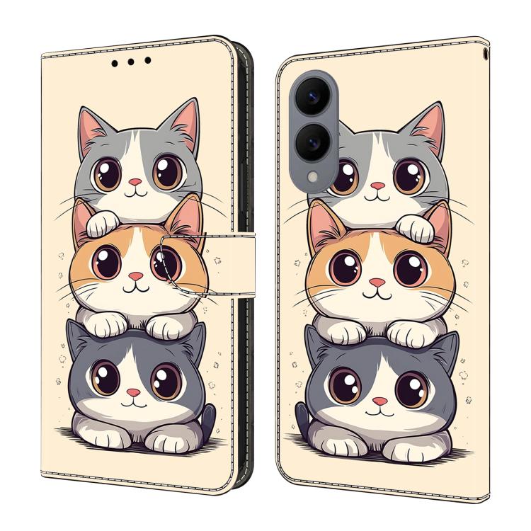 Custodia per telefono in ecopelle con effetto cristallo., For Samsung Galaxy S25 Edge 5G, For Samsung Galaxy S24 / S25 5G