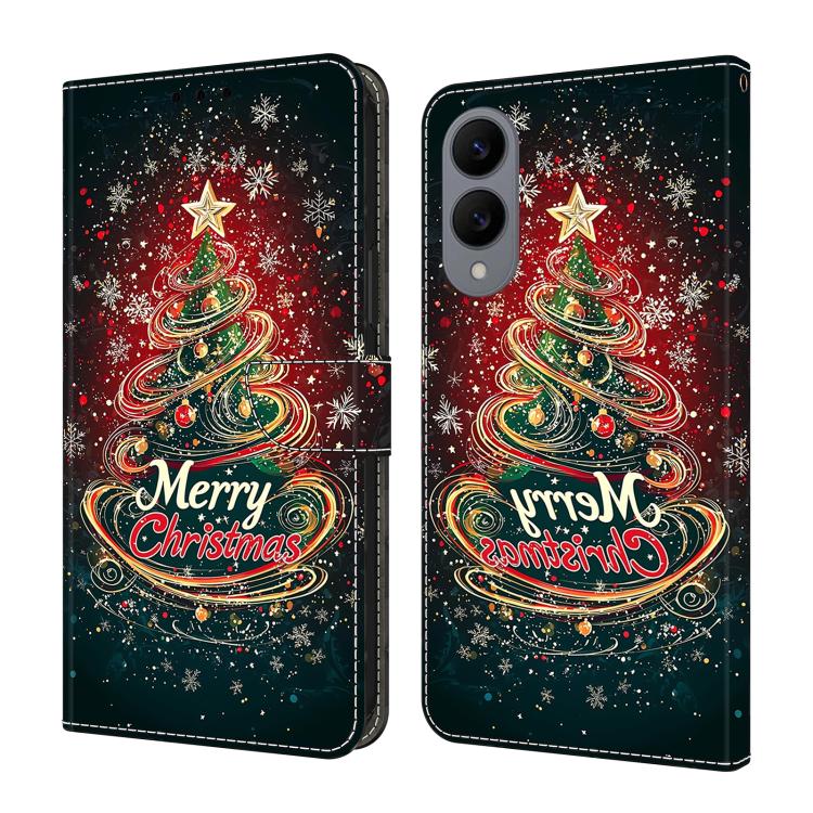 Custodia per telefono in ecopelle con effetto cristallo., For Samsung Galaxy S25 Edge 5G, For Samsung Galaxy S24 / S25 5G
