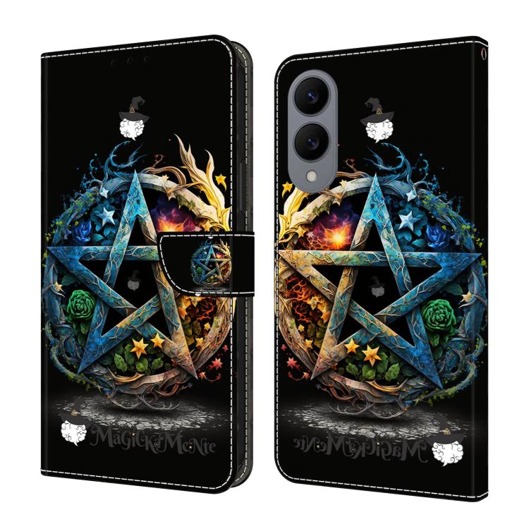 Custodia per telefono in ecopelle con effetto cristallo., For Samsung Galaxy S25 Edge 5G, For Samsung Galaxy S24 / S25 5G