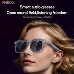Occhiali intelligenti Yesido IO41 con Bluetooth, impermeabili IP54, chiamate HD e comfort audio a orecchio aperto., IO41
